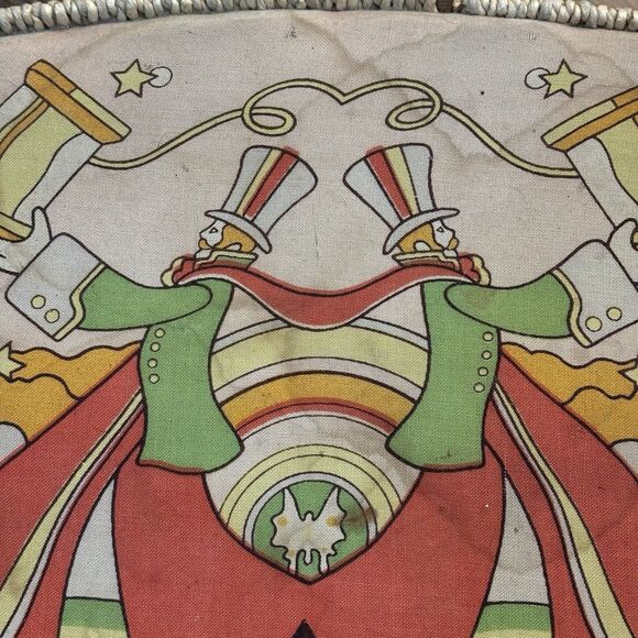 Vintage 1970s Belding Corticelli Sewing Basket Peter Max Style Print - Picture 2 of 13